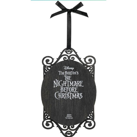 JACK AND SALLY Disney Tim Burton's Nightmare Christmas 2024 Hallmark Ornament - Picture 4 of 5